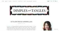 Desktop Screenshot of dimplesandtangles.com