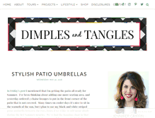 Tablet Screenshot of dimplesandtangles.com